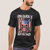 Stolz Unvergiftetes Sprichwort Impfstoff USA Flagg T-Shirt (Vorderseite)