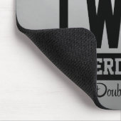 Stolz, Vater von Zwillinge Superdad Abt. zu sein Mousepad (Ecke)