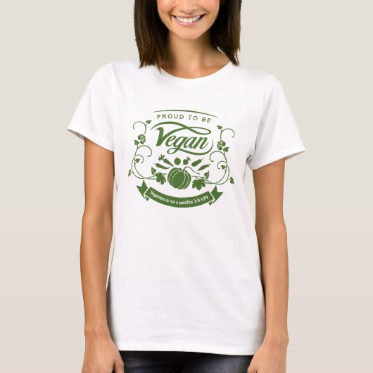 Stolz Vegan sein T-Shirt (Vorderseite)