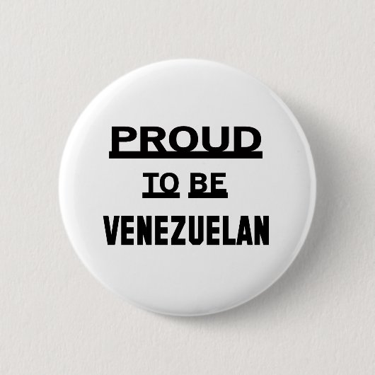 Stolz, venezolanisch zu sein button (Vorderseite)