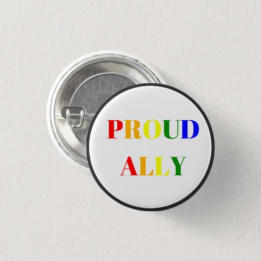 Stolz-Verbündeter Button (Vorne & Hinten)