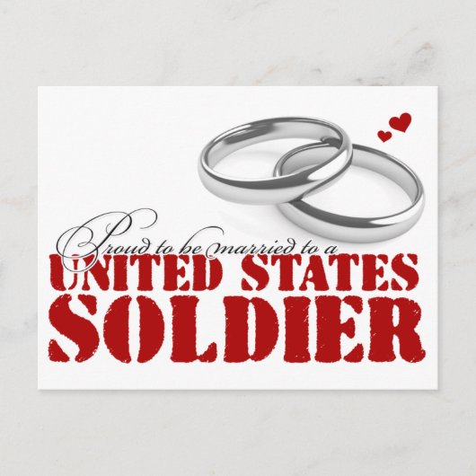 Stolz verheiratet sein postkarte (Vorderseite)