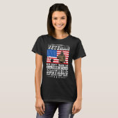 Stolz Veteran ehrt alle, die der US-Flag Vete dien T-Shirt (Vorne ganz)