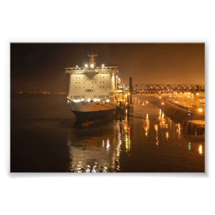 Stolz von Hull-Fähre bei Nacht – Atmosphärisch Fotodruck
