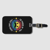 Stolz von Ihnen Gratis Vater Hugs Gay Pride Ally L Gepäckanhänger (Vorderseite (Horizontal))