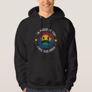 Stolz von Ihnen Gratis Vater Hugs Gay Pride Ally L Hoodie