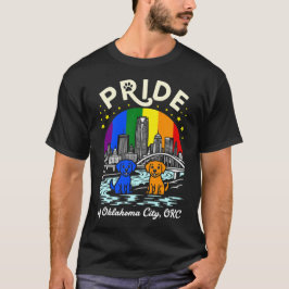 Stolz von Oklahoma City OKC Dogs Regenbogenflagge T-Shirt