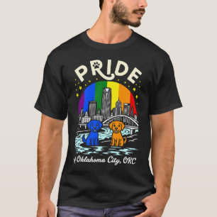 Stolz von Oklahoma City OKC Dogs Regenbogenflagge T-Shirt