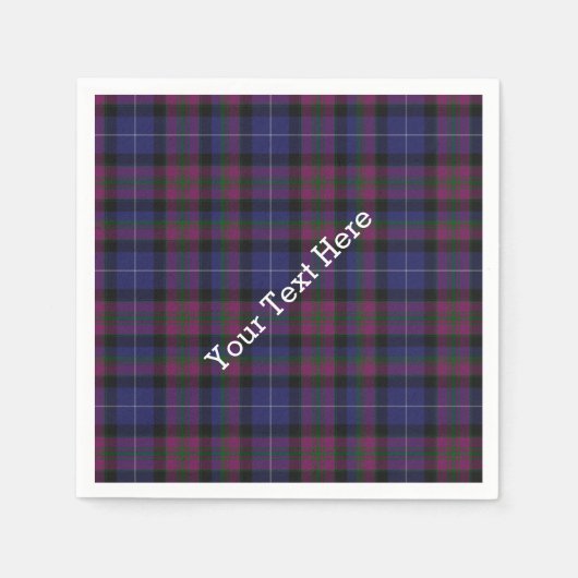 Stolz von Scotland Tartan Kariert Paper Napkins Serviette (Vorderseite)