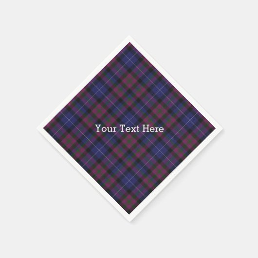 Stolz von Scotland Tartan Kariert Paper Napkins Serviette (Ecke)