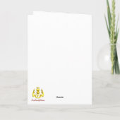 Stolz von Scotland Tartan mit Robin Personalisiert Karte (Rückseite)