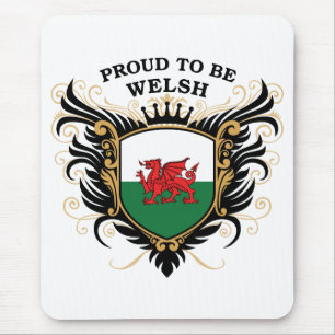 Stolz, Waliser zu sein Mousepad