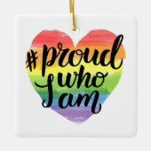Stolz, wer ich bin keramikornament (Vorderseite)