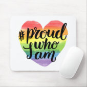 Stolz, wer ich bin mousepad (Mit Mouse)