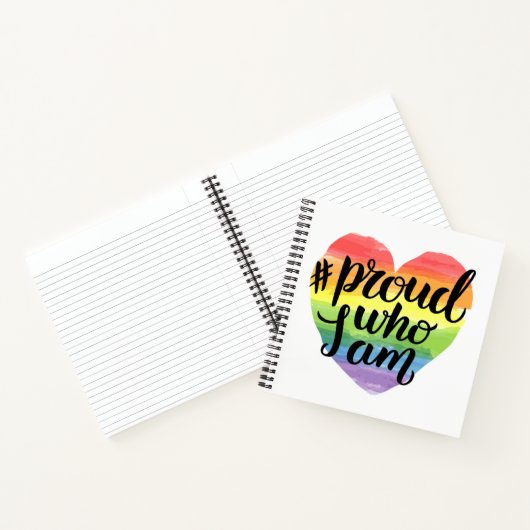 Stolz, wer ich bin notizblock (Innenseite)