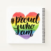 Stolz, wer ich bin notizblock (Rückseite)