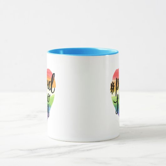 Stolz, wer ich bin tasse (Zentrum)