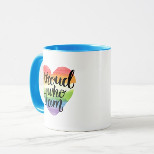 Stolz, wer ich bin tasse (Vorderseite Links)