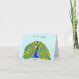 Stolz wie ein Pfau Karte