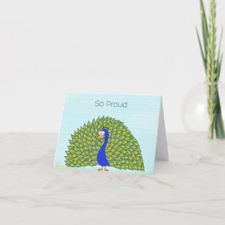 Stolz wie ein Pfau Karte