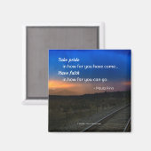 Stolz, wie weit Sie gekommen sind... Magnet (Vorderseite/Rückseite)