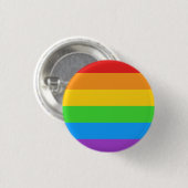 Stolz zeigen: Regenbogenflagge Button (Vorne & Hinten)