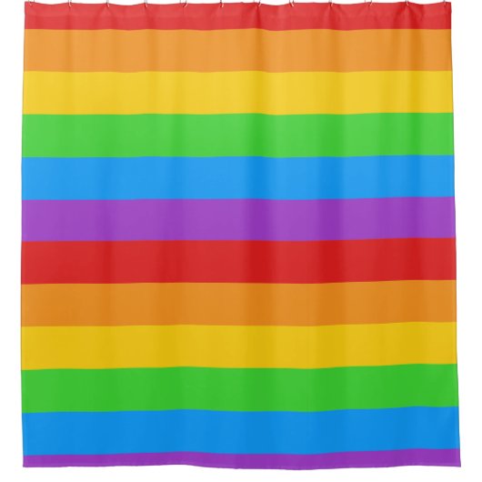 Stolzdusche: Regenbogenflagge Duschvorhang (Vorderseite)
