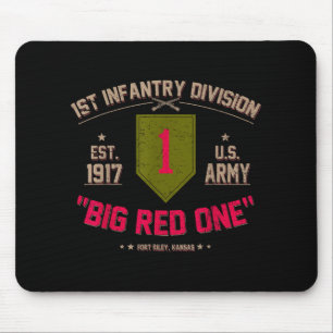 Stolze 1. Infanteriedivision Us Veteran Big 1 Red Mousepad