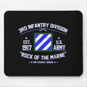Stolze 3. Infanteriedivision Rock von Marne Us Vet Mousepad