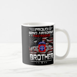 Stolze 82. Im Flugzeug Paratrooper Brother Us Flag Kaffeetasse