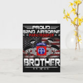 Stolze 82. Im Flugzeug Paratrooper Brother Us Flag Karte (Gelbe Blume)