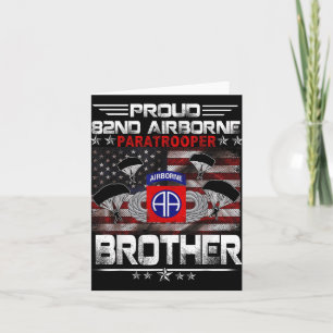Stolze 82. Im Flugzeug Paratrooper Brother Us Flag Karte