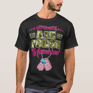 Stolze Air Force Mawmaw Camo US-Flagge Hund-Anhäng T-Shirt