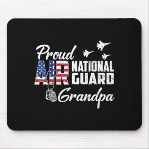 Stolze Air National Guard Opa-Flagge Familie Mousepad
