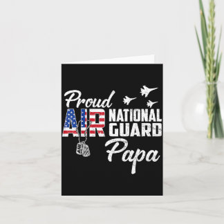 Stolze Air National Guard Papa-Flaggen-Familie pas Karte