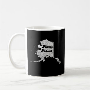 stolze Alask Staat Zuhause gewachsen Map Kontur Ro Kaffeetasse