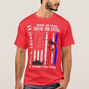 Stolze amerikanische Ehre Die gefallenen Dankeschö T-Shirt