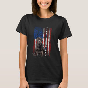 Stolze amerikanische Flagge Hund Lover Cane Corso T-Shirt