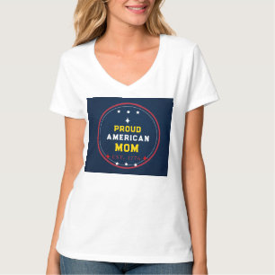 Stolze amerikanische Mutter 4. Juli T-Shirt