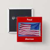 Stolze amerikanische Taste Button (Vorne & Hinten)
