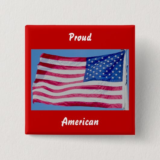 Stolze amerikanische Taste Button (Vorderseite)