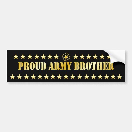 Stolze Armee-Bruder-Sterne Autoaufkleber (Vorne)