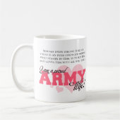Stolze Armee-Ehefrau Kaffeetasse (Links)