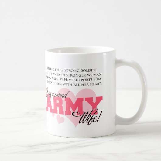 Stolze Armee-Ehefrau Kaffeetasse (Rechts)