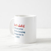 Stolze Armee-Ehefrau Kaffeetasse (Vorderseite Links)