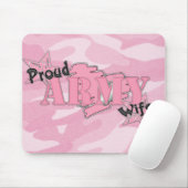 Stolze Armee-Ehefrau Mousepad (Mit Mouse)