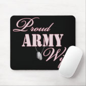 Stolze Armee-Ehefrau Mousepad (Mit Mouse)