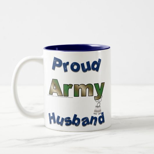 Stolze Armee-Ehemann-Tasse Zweifarbige Tasse (Links)