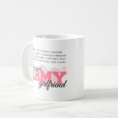 Stolze Armee-Freundin Kaffeetasse (Vorderseite Links)