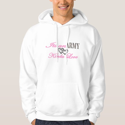 Stolze Armee-Liebe Hoodie (Vorderseite)